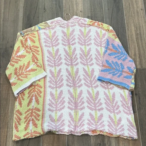 NEW FREE PEOPLE Mallorca Oversized Long Sleeve Cardigan Size Large - Picture 6 of 8